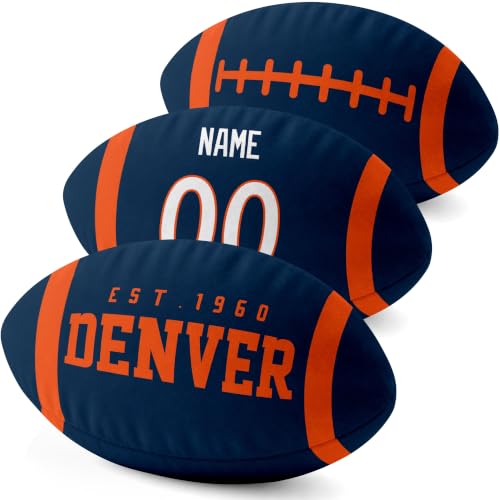 Image of ANTKING Denver Throw Pillow 2 Packs Custom Name Number Gifts