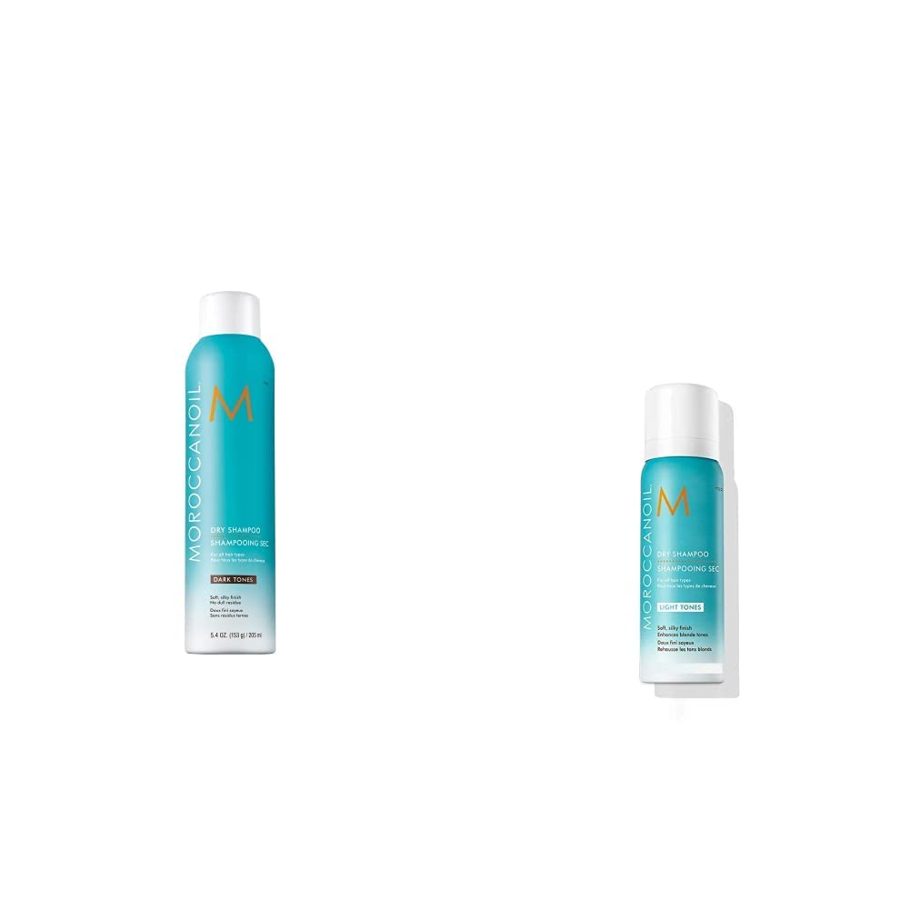 Moroccanoil Shampoo Secco Toni Scuri, 217 ml & Shampoo Secco, Toni Chiari, 62 ml