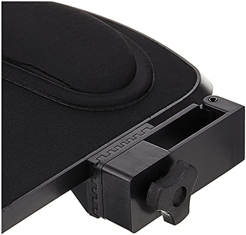 WorkEZ Mouse Pad: Ambidextrous, Adjustable, Removable Tilting, Aluminum Mouse Pad Platform for WorkEZ Ergonomic Laptop Stand, Lap Desk, Standing Desk Black