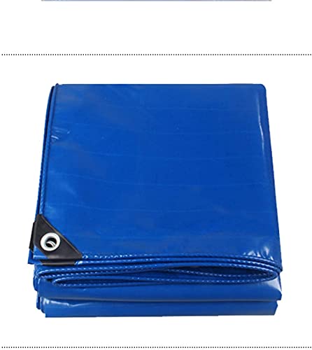Bâche de protection résistante à l'eau toile cirée bleue 7x1m - 3