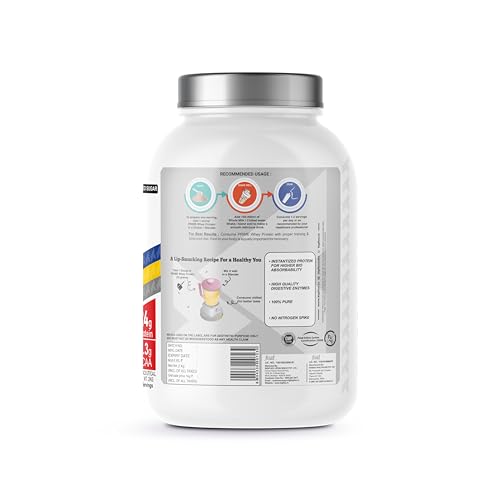 Image of Bigflex Prime Whey Protein 2Kg ROSE FALOODA | 24g Protein Per Serving | 5.3g BCAA | No Added Sugar | Faster Muscle Recovery & Improved Strength 60 Servings.