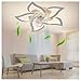 HYN Lampara Ventilador De Techo con Luz Silencioso,6 Velocidades Ventilador De Techi Clásico Elegante Vebtilador Techo para Sala De Estar,Dormitorio,Pasillo,Comedor,Oficina