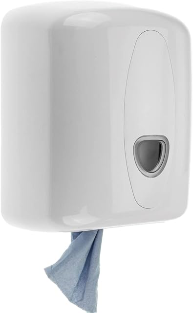 White Wall Mounted Centerfeed Dispenser Pull Tissue Blue Roll Kitchen Business Roll Holder Blue Roll