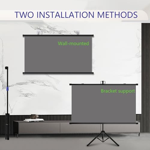 Pantalla de proyección retráctil con soporte 72" 16:9 miniatura 4