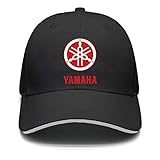 Zahhdasd Unisex Adjustable Yamaha Motorcycle Logo Baseball Caps Peaked Sandwich Hat Sports Outdoors Snapback Black Cap