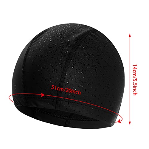 6Pcs Fabric Swim Cap Men Fabric Swimming Cap Waterproof Fabric Swim Cap Breathable Fabric Swimming Cap Women High Elasticity Bathing Cap Comfortable Swim Hats Fabric Swim Cap For Long Short Hair #TOP1