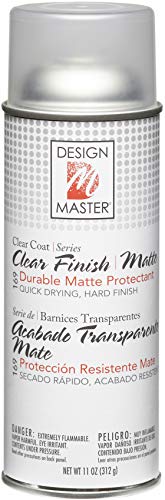 Design Master DM-HDF-169 Home Decor Finish Aerosol Spray, 11-Ounce, Clear Matte