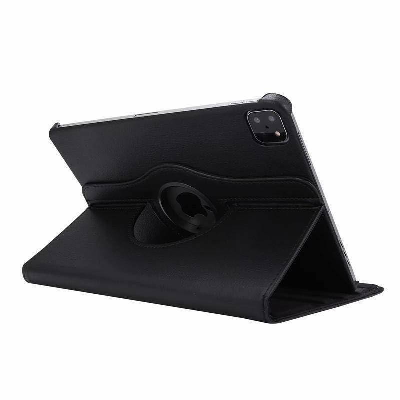 Étui de protection iPad 10 ème génération fini cuir noir rigide premium
