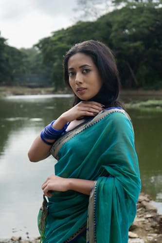 Image of DEVIKA TEXTILES Dual Tone Sharadha Narayanpet Pure Cotton Saree with Running Blouse Piece | Traditional Handloom-Style Ethnic Wear for Women | Lightweight and Comfortable Sari (Green)