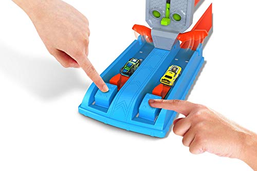 Hot Wheels Toy Car Track Set Drag Strip Champion With 1:64 Scale Car, Head-To-Head Racing, Connects To Other Sets #TOP4