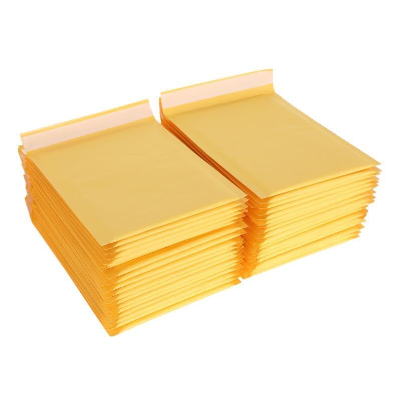 Produktbild von 105x Kraftpapier-Luftpolster-Versandtaschen – 100 X 175 Mm, Gepolstert, Für Wertvolle Ware