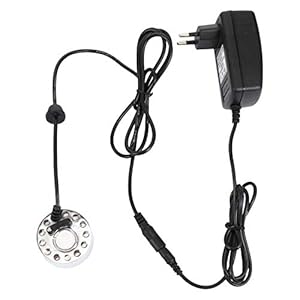 YARNOW Mist Maker Fogger Met Led Licht Water Fontein Vijver Fog Machine Air Mist Luchtbevochtiger Voor Aquarium Fishtank…