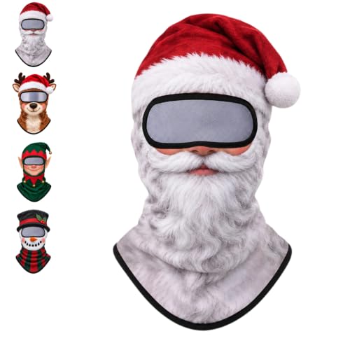 Santa Claus Balaclava Ski Mask, Christmas Full Face Cover，Santa Claus - image 1