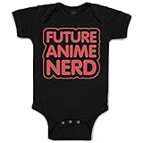 Custom Baby Bodysuit Future Anime Nerd Funny Humor Funny Cotton Boy & Girl Baby Clothes Black Design Only Newborn