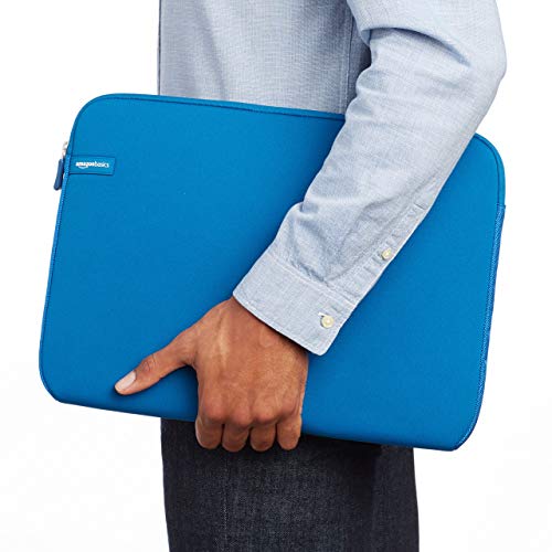 Image of AmazonBasics 15.6 inch Laptop and Tablet Bag, Black and Laptop Sleeve, Blue (15.6 inch)