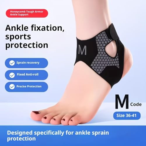 Image of Ankle Support for Men & Women, Adjustable Ankle Brace, Breathable Ankle Supporter, Ankle Support for Men, Anti-Slip Design for Gym, Fitness, Sports & Injury Prevention