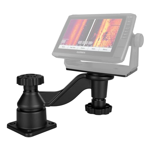 Velpaw MOUNTS Swing Arm Fish Finder Mount, All Aluminum Heavy