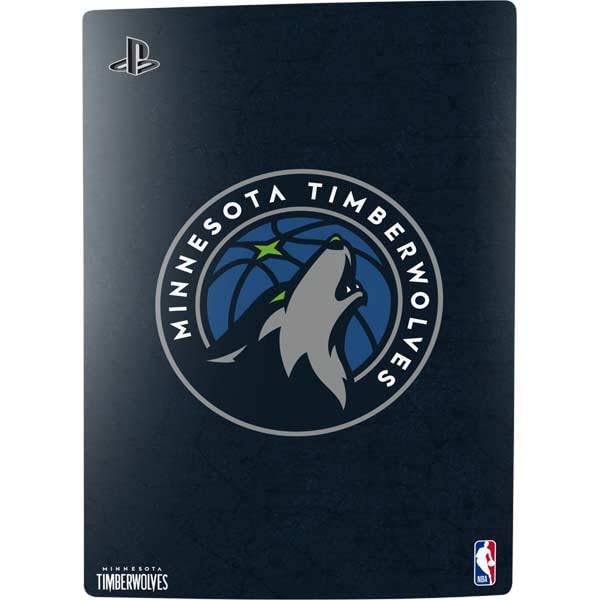 Skinit Decal Gaming Skin Compatible with PS5 Digital Edition Bundle - Officially Licensed NBA Minnesota Timberwolves Distressed Design