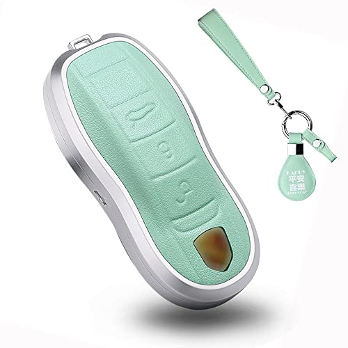 Cadre en métal argenté pour sublimer votre coque de clé Porsche en cuir