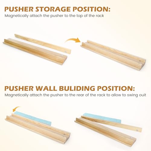 Set de 4 soportes de madera para Mahjong americano miniatura 4
