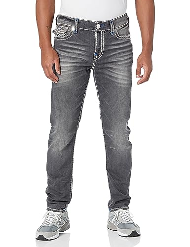 Amazon.com: True Religion Jeans ajustados Rocco de doble elevación