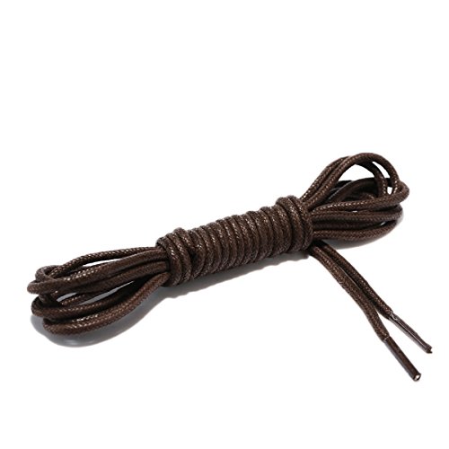 Image of Round Waxed Shoelaces (2 pair) - for Oxford Shoes Round Dress Shoes Boots Leather Shoe Laces
