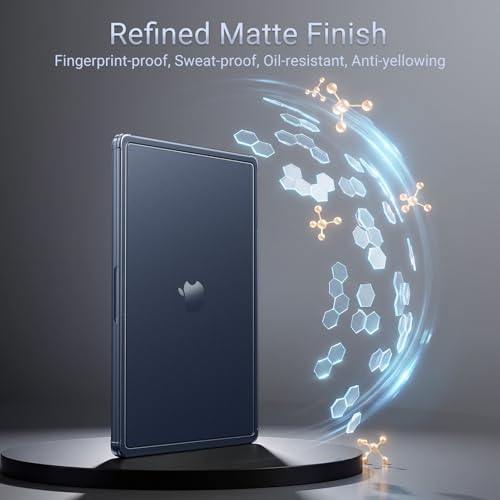 Image of MOSISO Compatible with MacBook Pro 14 inch Case M5 M4 M3 M2 M1 2026-2021 | Enhanced Shock-Absorbing Perimeter Matte Hard Case, A3427 A3426 A3434 A3112 A3185 A3401 A2918 A2992 A2779 A2442, Midnight