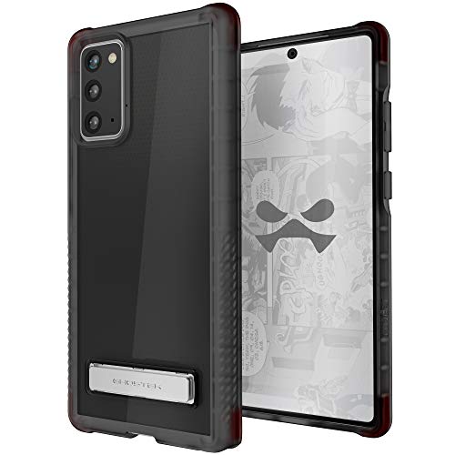 Image of Ghostek Covert Galaxy Note 20 Clear Case with Kickstand and Secure Hand Grip Bumper Super Thin Slim Fit Design and Wireless Charging Compatible Cover for 2020 Galaxy Note20 5G (6.7 Inch) - (Smoke)