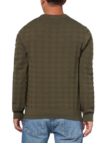 HUGO Men's Pattern Knit Cotton Pullover Sweater2