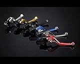Bremshebel ABM Synto, gold/blau, kurz für Kawasaki ZX-6 R 636 ZX636C 2005 bis 2006