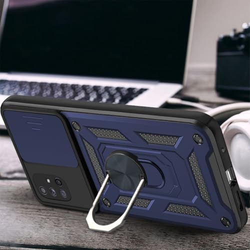 Coque A71 5G Asuwish protection bleu SJTC US rigide