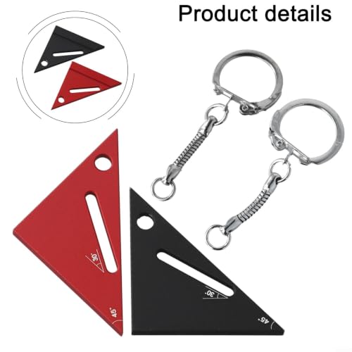 Regla Triangular de Aleación de Aluminio 45 90 Grados miniatura 5