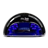 Mylee Black LED Lamp, Nail Dryer, Cures Gel Nail Polish Features a 15/30 / 60-Second Timer, Removable Magnetic Tray and a Motion-Activated Sensor.