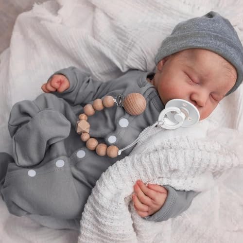 WOOROY Realistic Reborn Baby Dolls - 18 Inch Full Vinyl Body Lifelike Reborn Boy Doll Poseable Real...