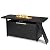 Tangkula 57 Inches Propane Fire Pit Table, Patiojoy 50,000 BTU Outdoor Rectangular FirePit Table, Auto-Ignition Patio Gas Fire Table with Lid and Lava Rocks for Backyard, Garden, Party (Black)