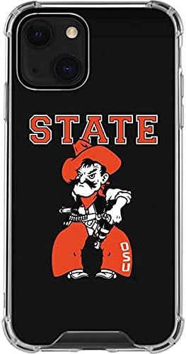 Skinit Clear Phone Case Compatible with iPhone 13 - Officially Licensed Oklahoma State University OSU Cowboys Orange Design