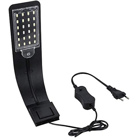 Furado LED Aquarium Beleuchtung, Aquarium Lampe für Pflanze, Aquarium LED Lampe mit Mondlicht für Süßwasser-Aquarien Cover