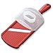 Kyocera Advanced Ceramic Adjustable Mandoline Vegetable Slicer w/ Handguard-Red