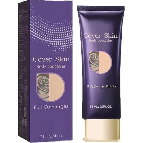 Body Coverage Perfector: Crema Correctora Corporal de Cobertura Total y Larga Duración para Piernas; Crema Impermeable para Cubrir Tatuajes; de Fácil Aplicación