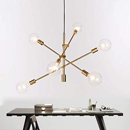 Lampe de lustre moderne en fer forgé suspension plafond design verre salon