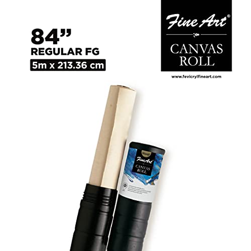 Image of Pidilite Fevicryl Fine Art Canvas Roll for Painting, 100% Cotton Canvas Roll, Ideal for Acrylic & Oil Painting(5m)