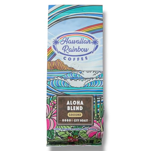 Hawaiian Rainbow COFFEE�y�A���n�u�����h�z200g�i���j�n���C�R�i�u�����h HAWAII KONA BLEND ������ �����̃R�[�q�[�^�C�����n���C�C���� ���S�̓��{�� (�A���n�u�����h)