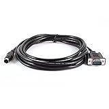 Couleur principale: noir Ruilogod Noir VGA 9P mâle à PS / 2 KVM VGA mâle Clavier Câble adaptateur 10ft