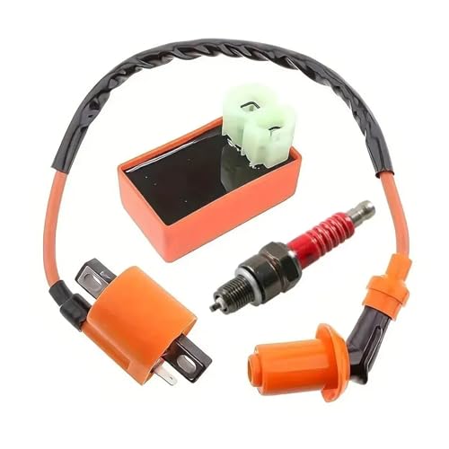 Bobine d'allumage haute performance 6 broches et bougie A7TC pour scooter et quad GY6
