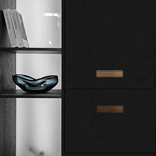 Black Wallpaper Peel And Stick Wallpaper Solid Black Contact Paper For Cabinets Black Matte Wallpaper Self-Adhesive Removable Wallpaper For Bedroom Bathroom Wallpaper Waterproof Vinyl 15.7" X 78.7" #TOP6