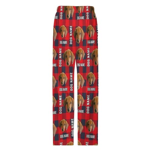 Custom Men's Pajama Pants with Face, Personalized Photo Lounge Pants Christmas Pajamas Bottoms PJ Pants for Dog Lover3