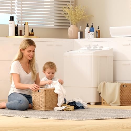 image for INTERGREAT Portable Washing Machine, 16lbs Compact Portable Washer(9.6