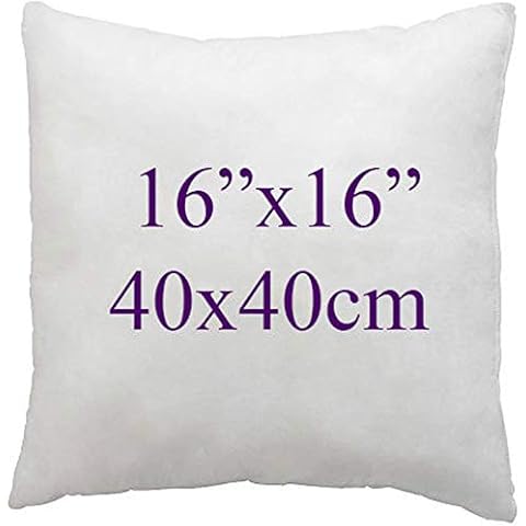 ARLINENS Super Soft white Duck Feather Cushion pads Inners, Inserts, Fillers, 100% Cotton Down Proof Cover, Hypoallergenic, (16"x16") Cover