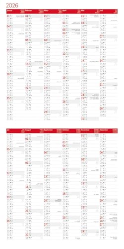 Magie des Lichts Broschürenkalender 2026 - 30x30 - Art12 | Geschmackvoller Landschaftskalender im schlanken Hochformat (aufgeklappt 30x60 cm) | Notiz