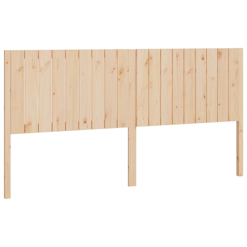 Testiera 185,5 x 4 x 100 cm in legno massello di pino, headboard rustica per telaio del letto, design unico, camera da letto cabecera de cama